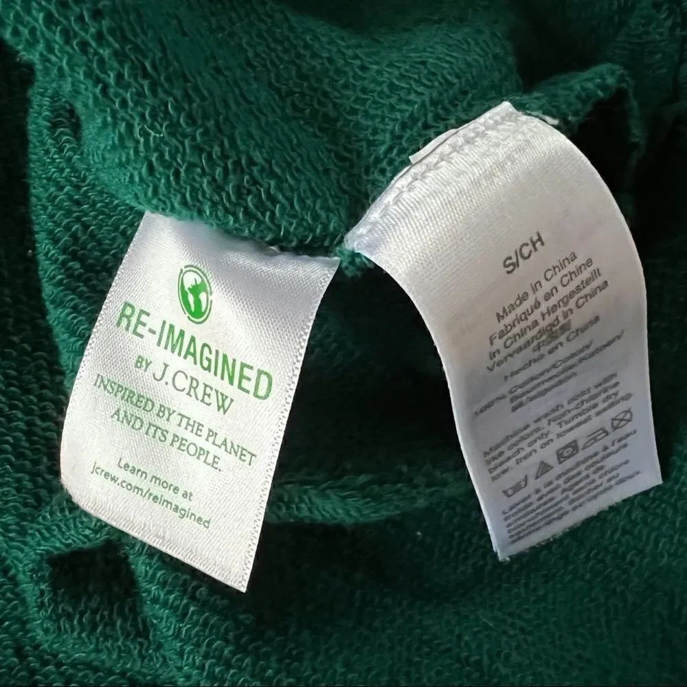 J. Crew vintage fleece reimagined pullover top sweatshirt
